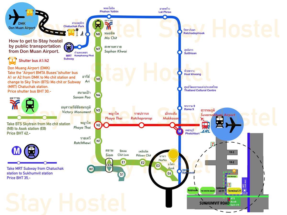 Stay Hostel Bangkok Dış mekan fotoğraf